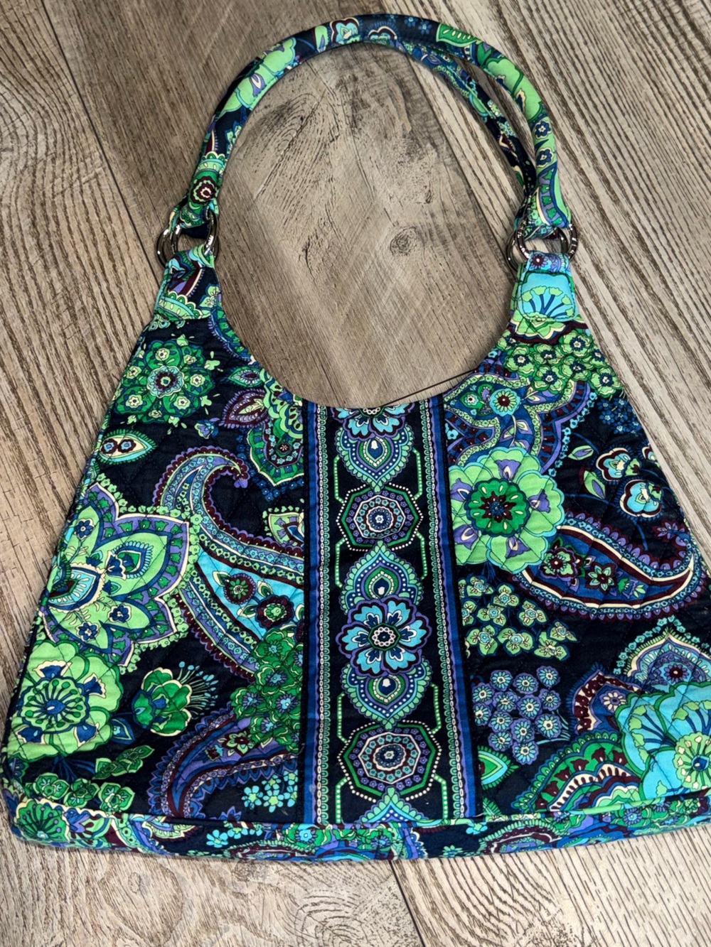 Vera Bradley Olivia Hobo Bag in the retired Blue Rhapsody pattern Fall 2009
